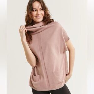 Reitmans Pink Cowl Neck Sweater Soft Knit Casual